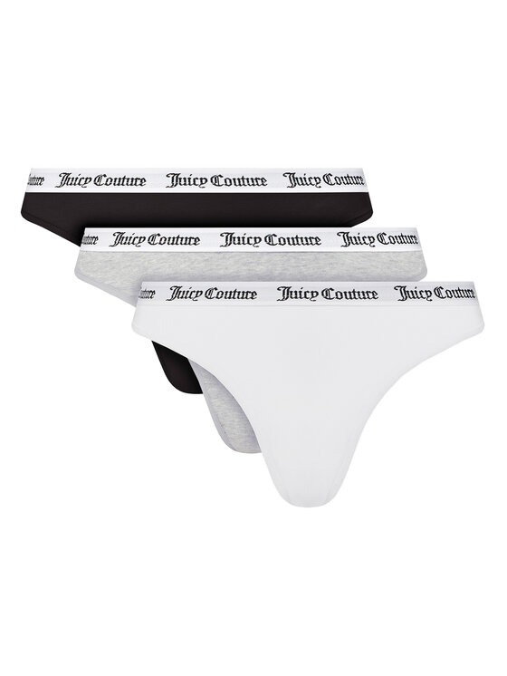 Juicy Couture Komplet 3 par stringów Diana JCLTH224571 Kolorowy