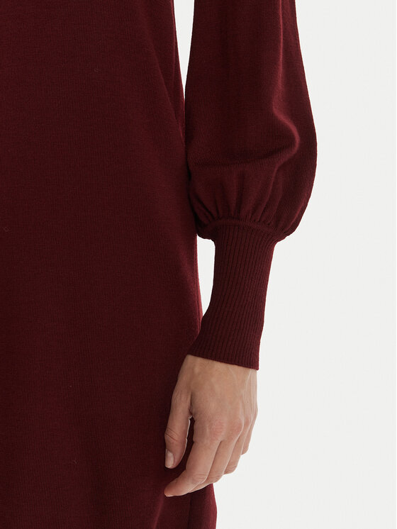 Luisa Spagnoli Luisa Spagnoli Strickkleid Moduno 100056 Dunkelrot Regular Fit