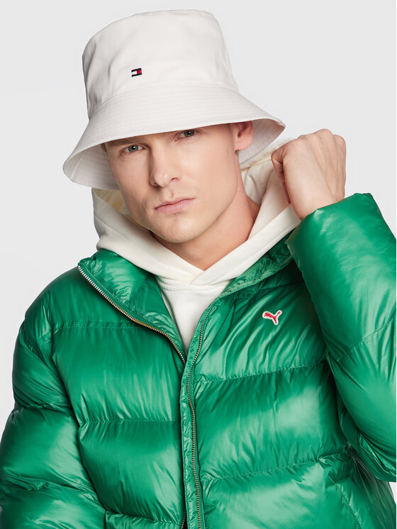 Pălărie Tommy Hilfiger Essential Flag Bucket AW0AW14543 Alb