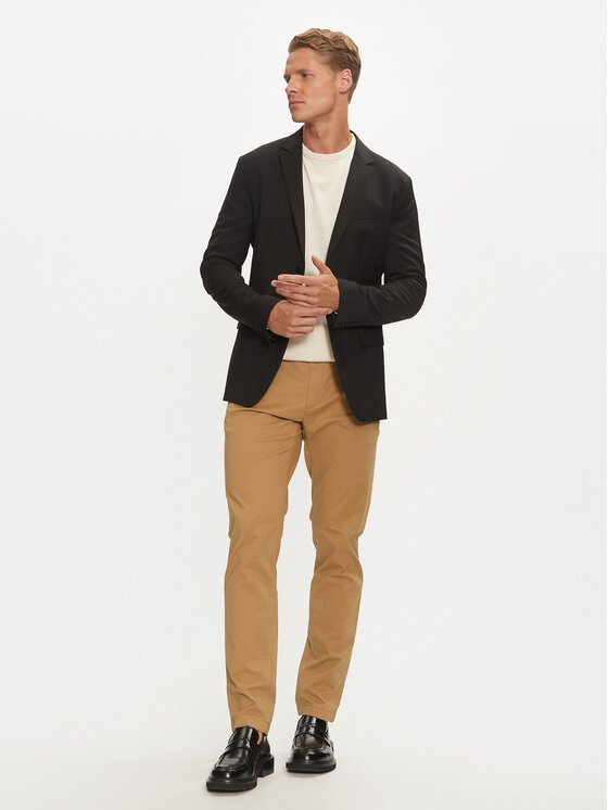 Calvin Klein Calvin Klein Čino bikses Modern Twill K10K113696 Haki Slim Fit