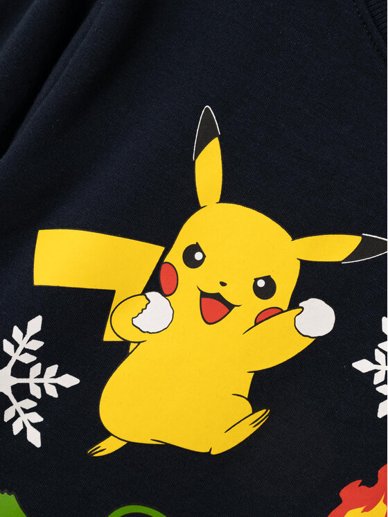 NAME IT NAME IT Pulóver POKEMON 13222364 Sötétkék Regular Fit