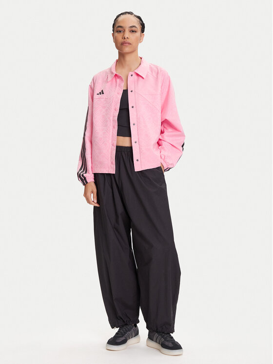 adidas adidas Demisezoninė striukė Tiro x Common Goal Coaches JL7648 Rožinė Loose Fit