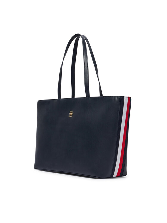 Tommy Hilfiger Tommy Hilfiger Kabelka Im Latam Corp Tote AW0AW17322 Tmavomodrá
