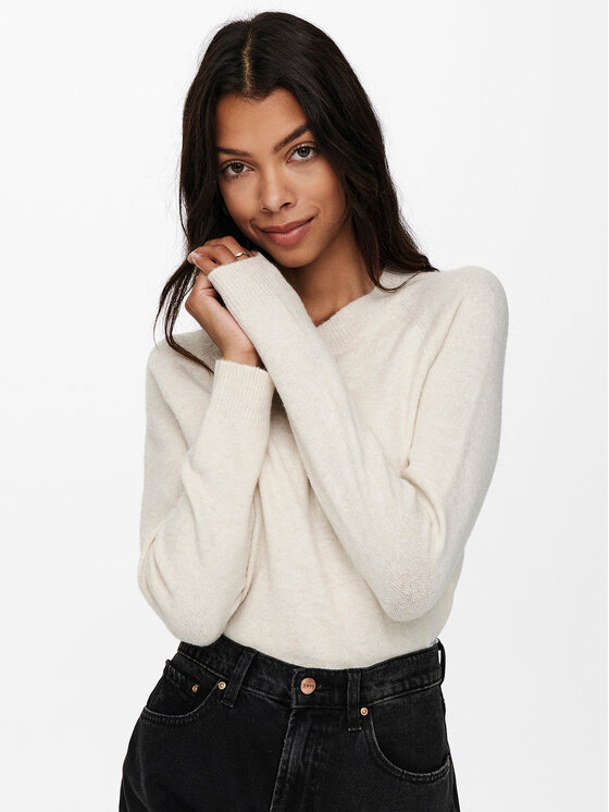 ONLY ONLY Пуловер Rica 15204279 Бежов Regular Fit