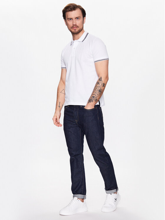 Geox Polokošeľa Piquet M3510A-T2649 F1492 Biela Regular Fit | Modivo.sk