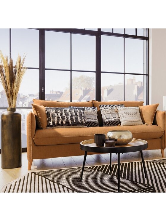 MIAhome MIAhome Wazon metalowy 78 cm brązowo-złoty Złoty