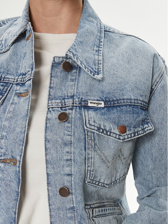 Wrangler Wrangler Τζιν μπουφάν Heritage 112350342 Μπλε Regular Fit