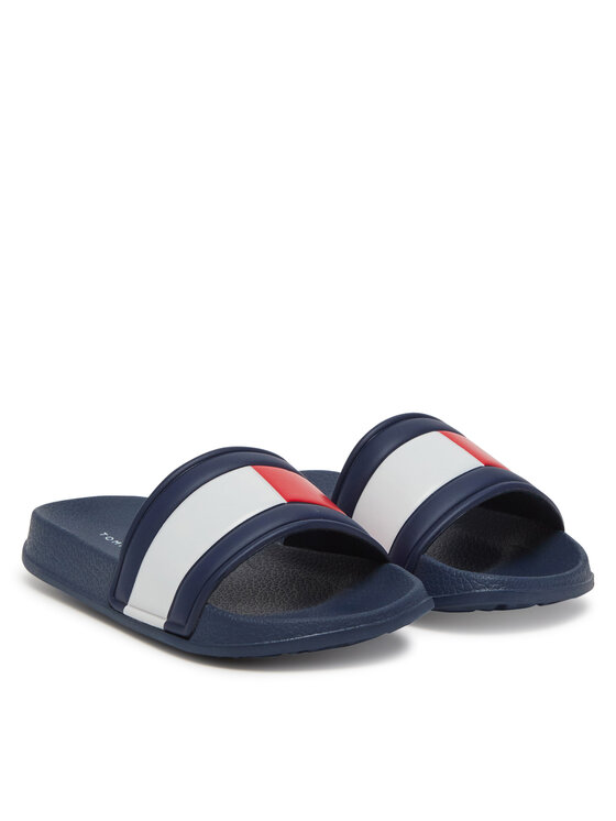 Tommy Hilfiger Tommy Hilfiger Klapki T3X0-33915-1172 Granatowy