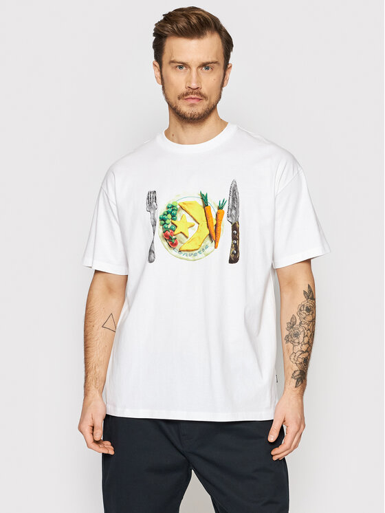 Converse T shirt For Diner 10022938 A01 Bianco Oversize Modivo