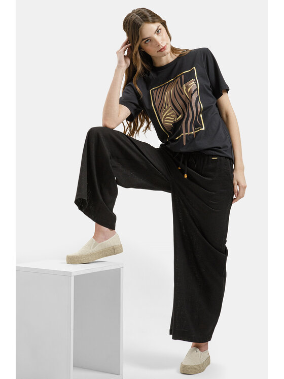 Cross Jeans Cross Jeans T-Shirt 56263-020 Czarny