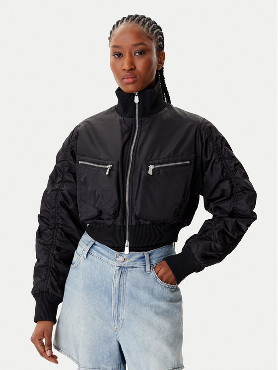 PINKO PINKO Bomber dzseki 105339 A2OI Fekete Regular Fit