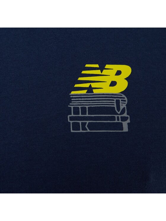 New Balance New Balance T-Shirt Logo Graphics MT41586NNY Granatowy Regular Fit