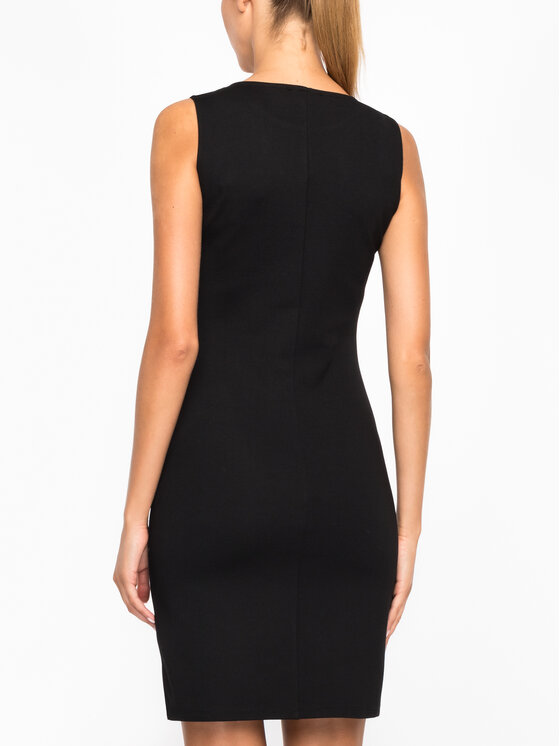 Desigual Desigual Φόρεμα κοκτέιλ 19WWVK28 Μαύρο Slim Fit