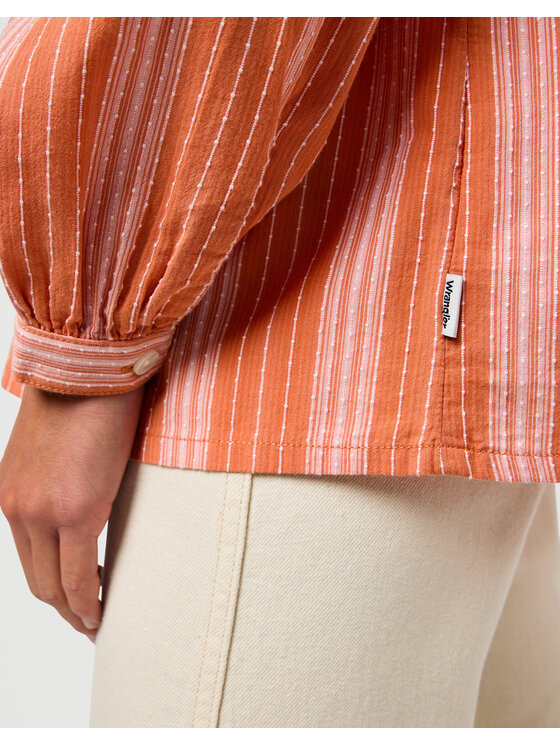Wrangler Wrangler Koszula POET SVE BLOUSE Pomarańczowy Relaxed Fit