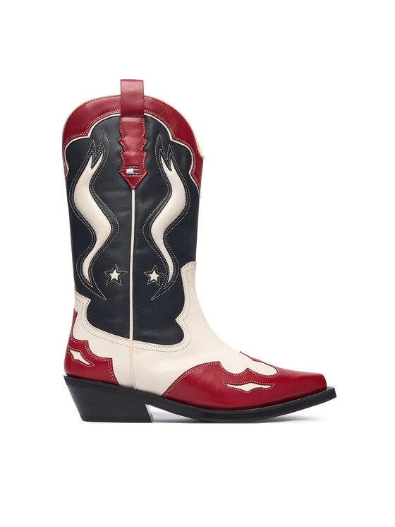 Tommy Jeans Cizme și botine cowboy Archive EN0EN03046 Colorat