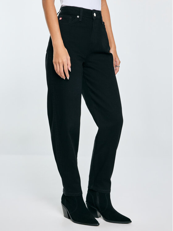 BIG STAR BIG STAR Jeansy SILLA Czarny Mom Fit