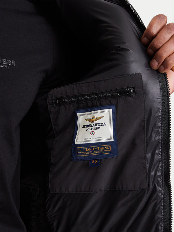 Aeronautica Militare Aeronautica Militare Übergangsjacke 262AM1389UCL00005 Schwarz Regular Fit
