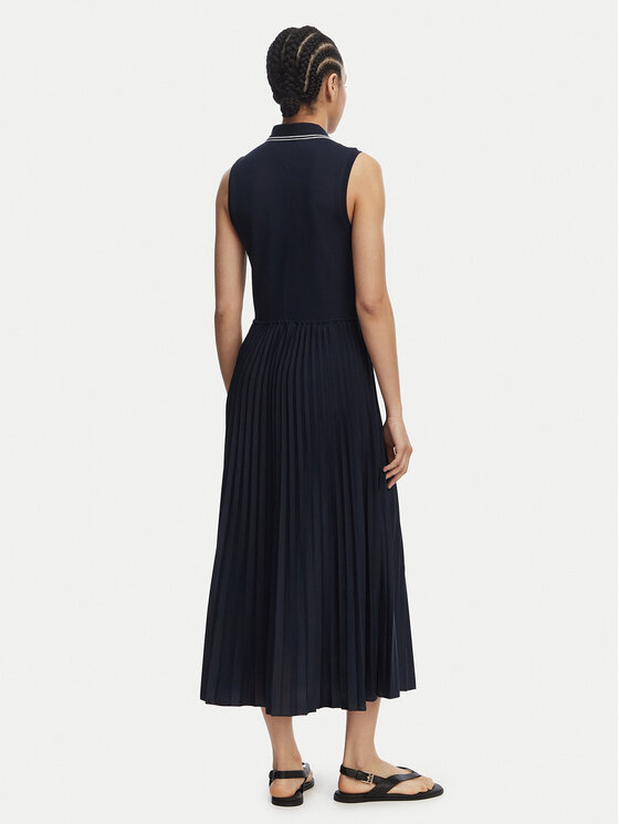 Tommy Hilfiger Tommy Hilfiger Každodenné šaty 1985 Pleated WW0WW49621 Tmavomodrá Regular Fit