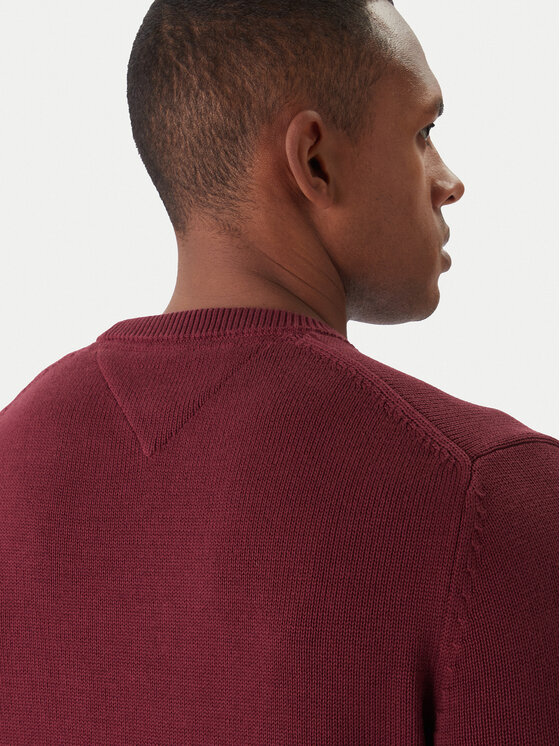Tommy Jeans Tommy Jeans Pullover DM0DM21787 Dunkelrot Regular Fit