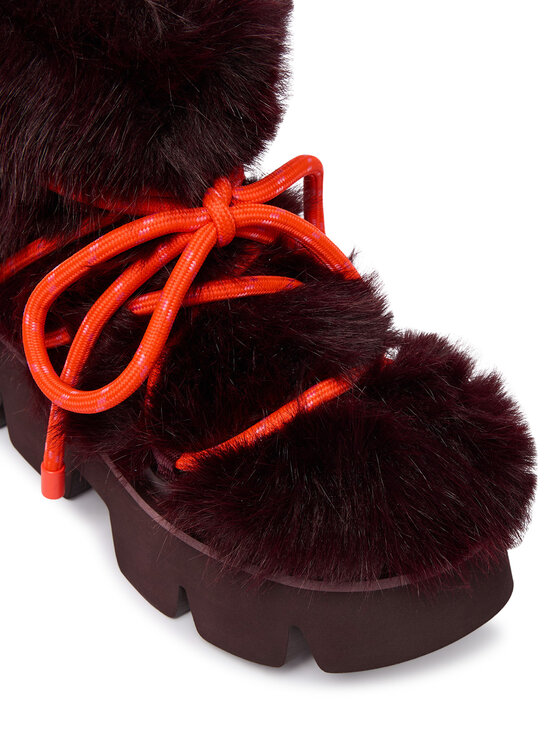 United Nude United Nude Sněhule Stomper Fur Boot 11048993120 Bordó