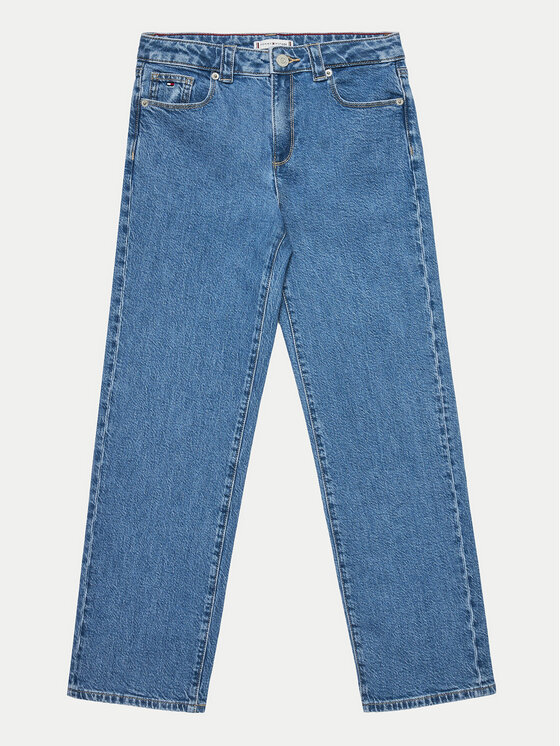 Tommy Hilfiger Tommy Hilfiger Джинси Girlfriend KG0KG08010 Голубий Straight Fit