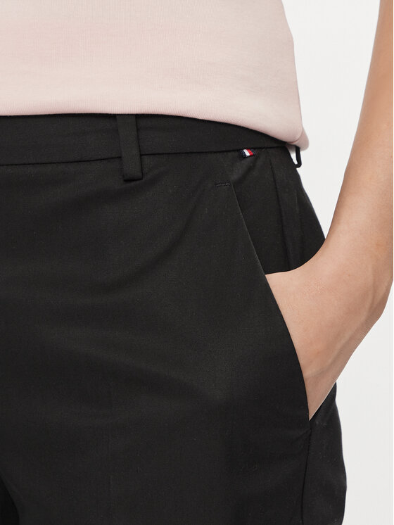 Tommy Hilfiger Tommy Hilfiger Chino WW0WW40504 Crna Straight Fit