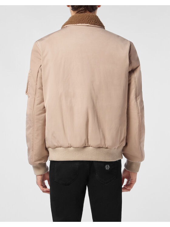 PHILIPP PLEIN PHILIPP PLEIN Vatovaná bunda 27019 Béžová Regular Fit