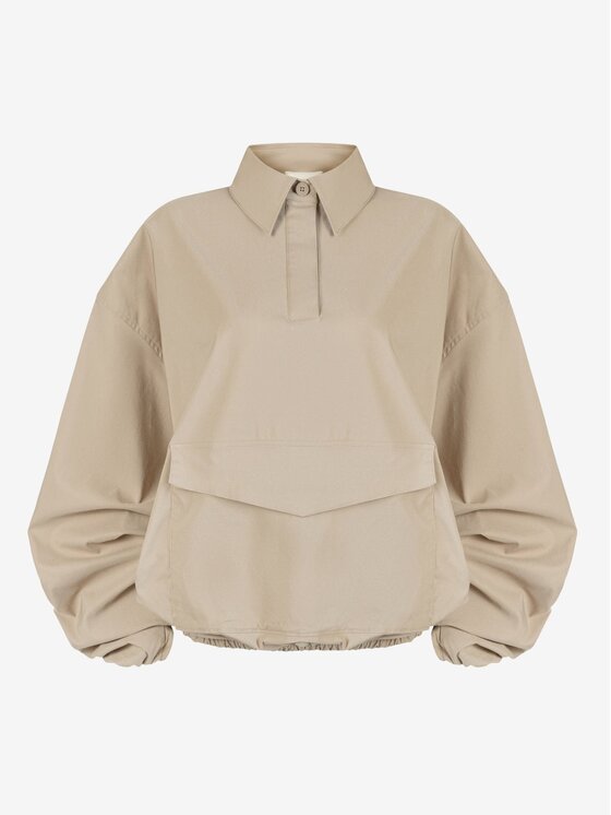 Le Collet Le Collet Bluza DOMINICA Beżowy Oversize