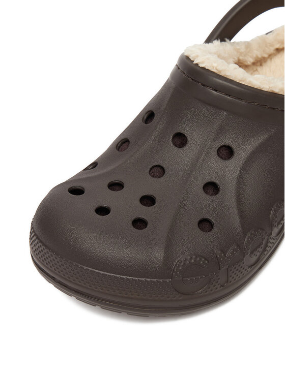 Crocs Crocs Natikači C-BAYA LINED CLOG 205969-206 Rjava