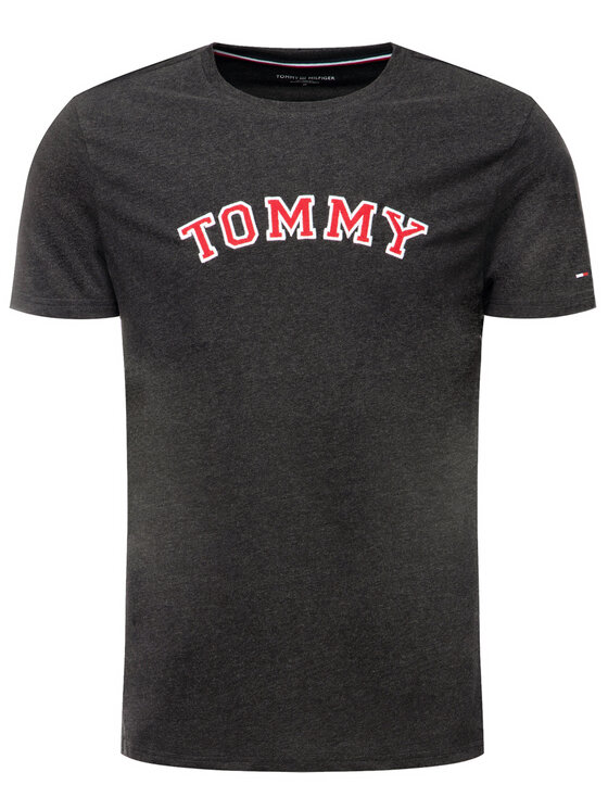 Tommy Hilfiger Tommy Hilfiger T-Shirt Tee Logo UM0UM01623 Czarny Regular Fit