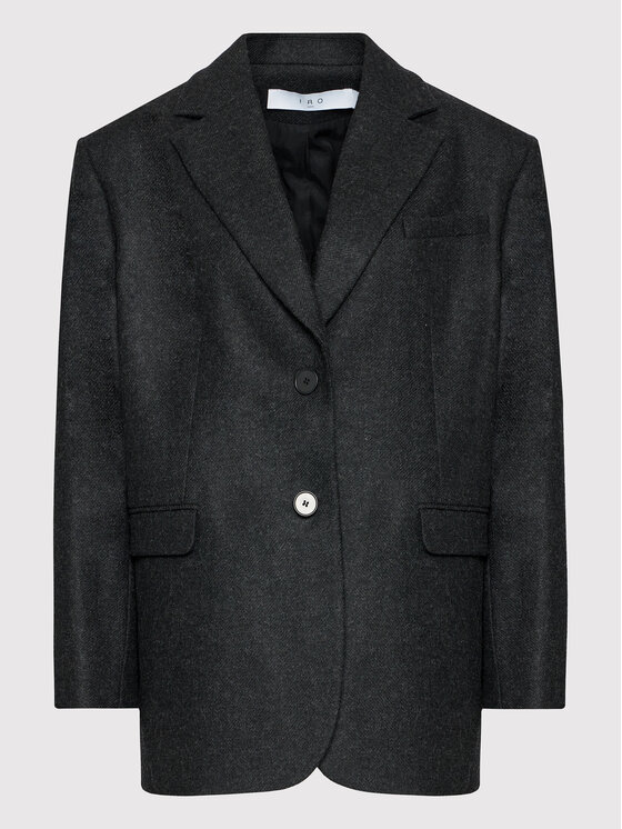 IRO IRO Вовняне пальто Oizo AP083 Сірий Oversize