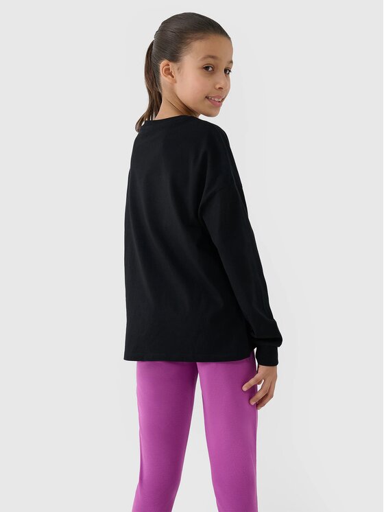 4F 4F Set di maglie a maniche lunghe 4FJWSS25TLONF377-20S Nero Oversize