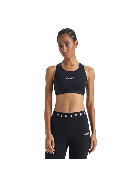 Diadora Diadora Biustonosz sportowy L. MEDIUM BRA Czarny