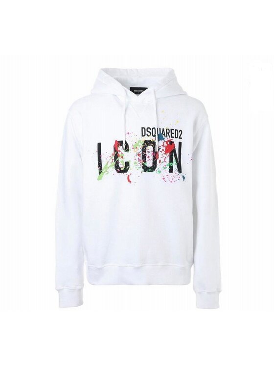 Dsquared2 Dsquared2 Mikina S79GU0072 S25516 100 Bílá Regular Fit