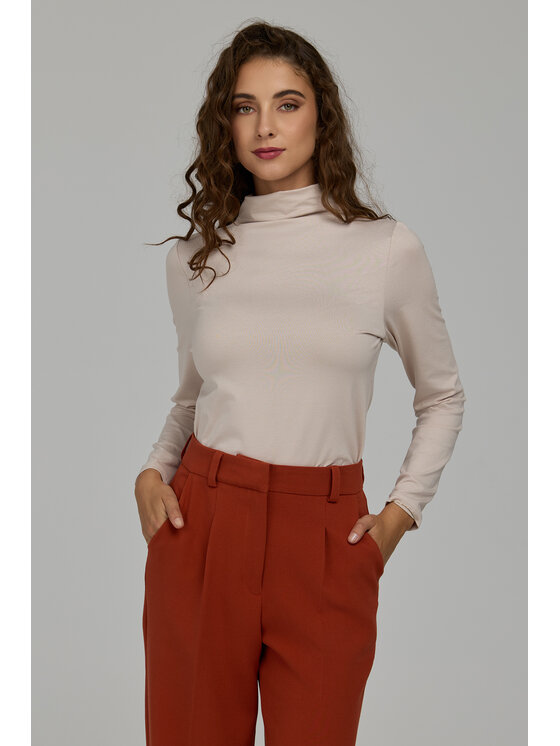 NIFE NIFE Halenka B235 Béžová Slim Fit