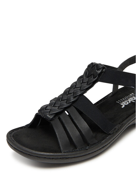 Rieker Rieker Sandali 60809-00 Črna