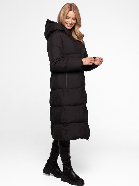 Perso Perso Dámska bunda BLH250869FX Čierna Regular Fit