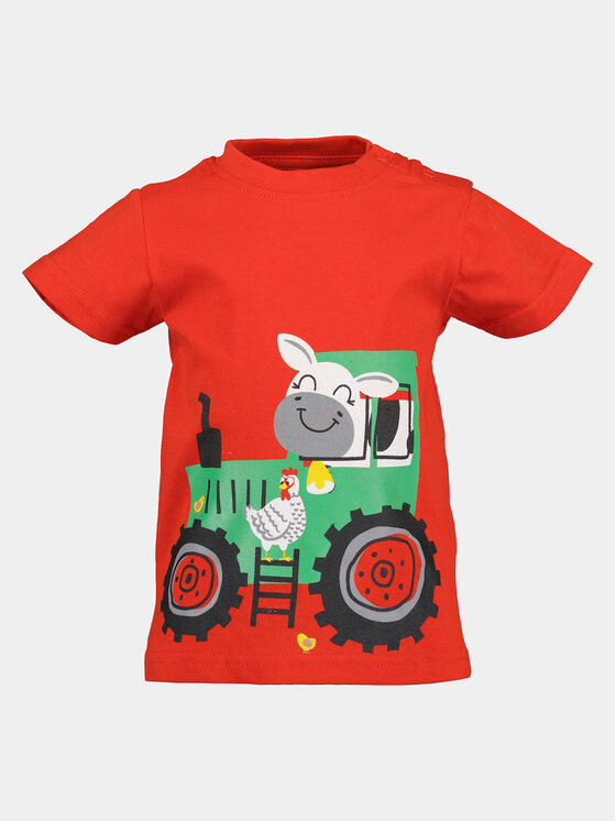 Blue Seven Blue Seven Tricou 928146 X Roșu Regular Fit