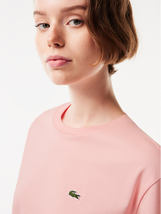 Tee shirt lacoste outlet femme rose