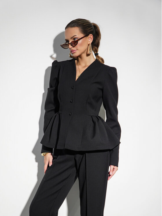 LilaLou LilaLou Marynarka Elise Czarny Regular Fit