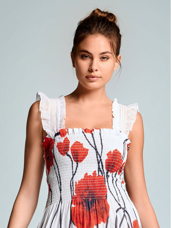 Iconique Iconique Vestito da spiaggia 26-089 Bianco