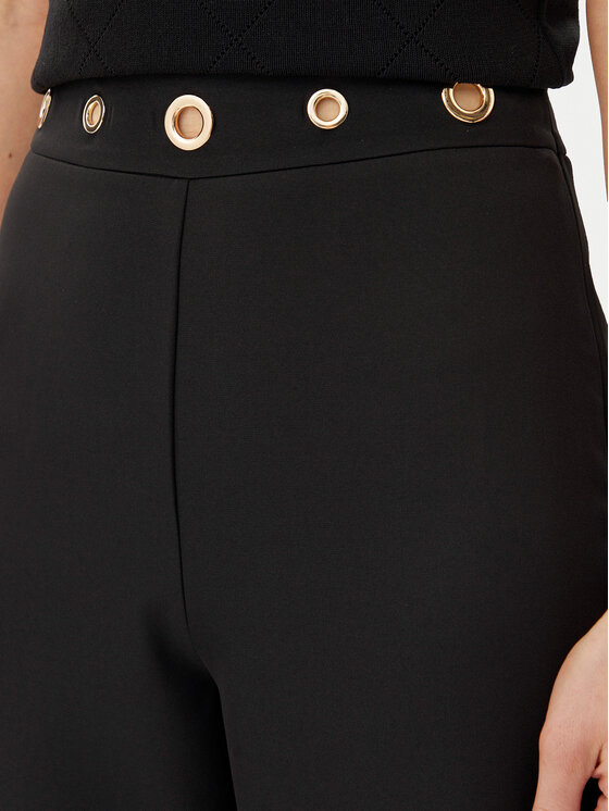 ARTIGLI ARTIGLI Hlače iz tkanine ACPA000746 Črna Regular Fit