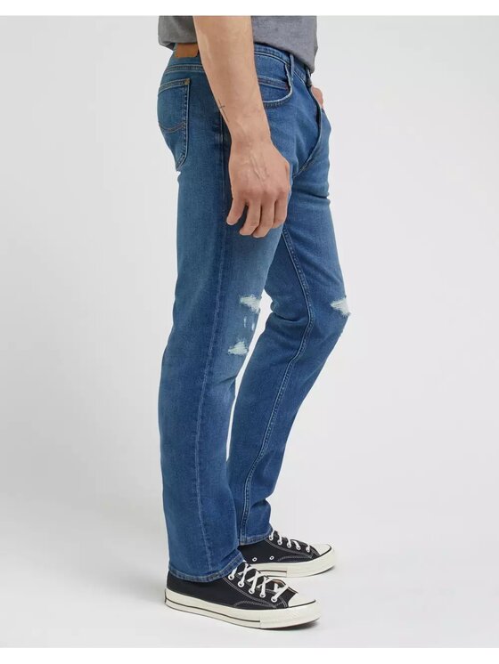Lee Lee Jeansy RIDER Niebieski Slim Fit