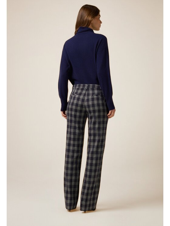 Oltre Oltre Pantaloni di tessuto P055R108976N0S3 Blu Regular Fit