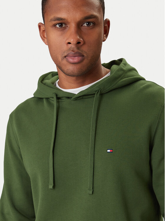 Tommy Hilfiger Tommy Hilfiger Bluza Essential MW0MW37235 Zielony Regular Fit