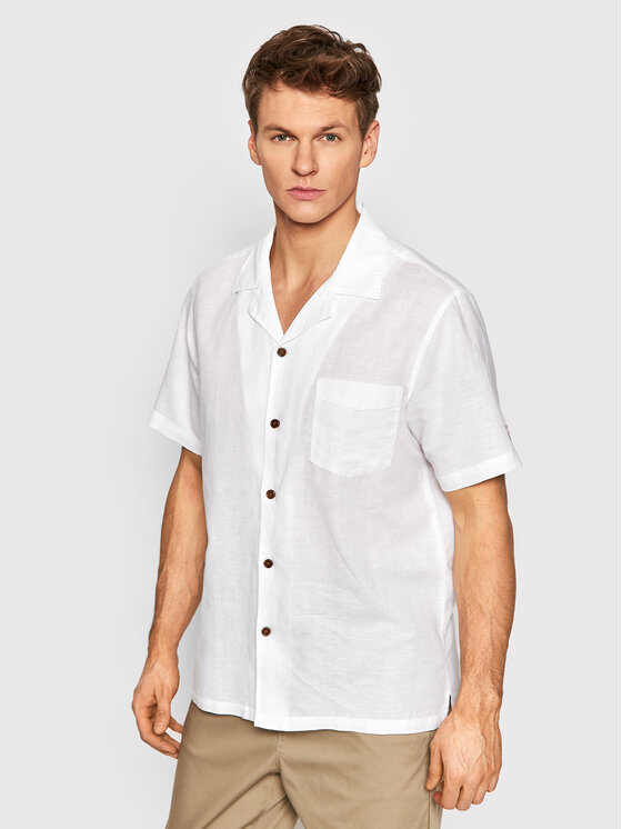 Guess Guess Košulja F2GH03 WO07S Bijela Regular Fit