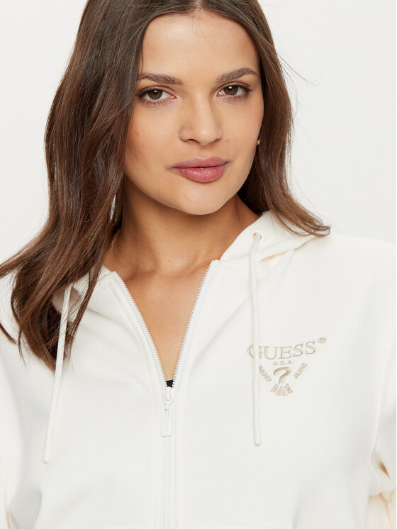 Guess Guess Felpa V5RQ20 KC3D2 Écru Regular Fit
