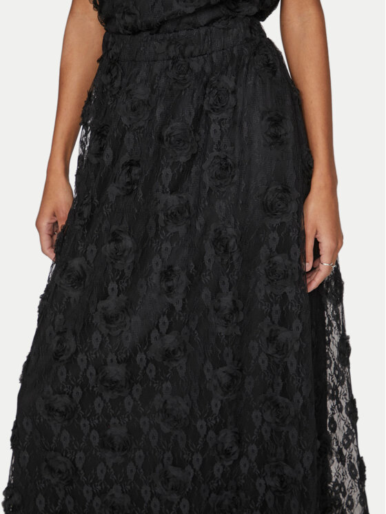 Vila Vila fustă din tulle Dahla 14100489 Negru Regular Fit