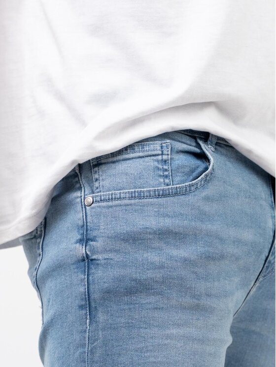 MyStars MyStars Jeansy Spodnie Jeansowe Slim Męskie Niebieskie MyStars Luke 32/32 Niebieski Regular Fit
