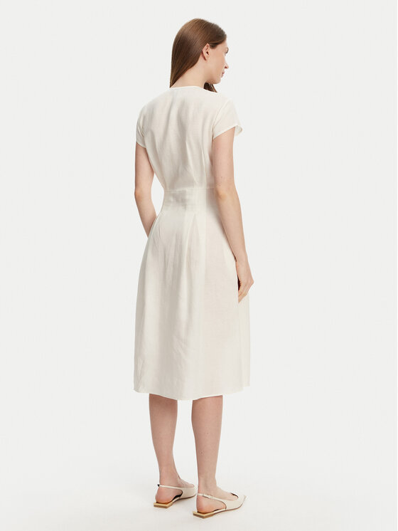 TWINSET TWINSET Sukienka letnia 251TT2072 Écru Loose Fit